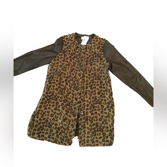 NWT MICHAEL KORS COAT IN LEOPARD PRINT - Picture 2 of 9